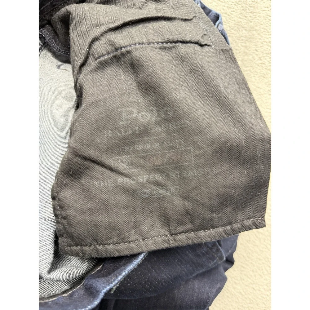 Polo Ralph Lauren Jeans Mens Measured‎ 34x29 Blue Slim Tapered Dark Wash